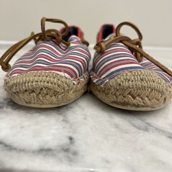 Sperry Topsides red‎ White Blue Size Womens 8.5m Casual shoes - Picture 2 of 16